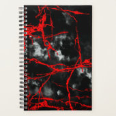 Horror Night Gothic - zwart-wit, rood Planner (Voorkant)