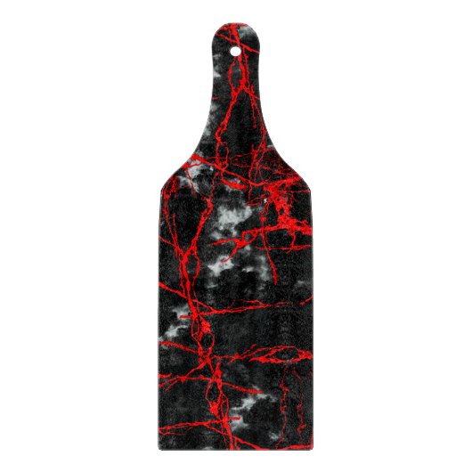 Horror Night Gothic - zwart-wit, rood Snijplank (Voorkant)