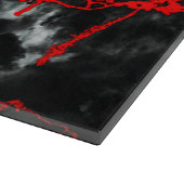 Horror Night Gothic - zwart-wit, rood Snijplank (Hoek)