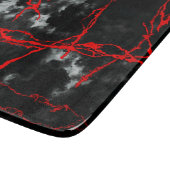 Horror Night Gothic - zwart-wit, rood Snijplank (Hoek)