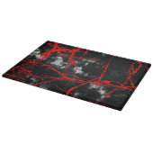 Horror Night Gothic - zwart-wit, rood Snijplank (Hoek)