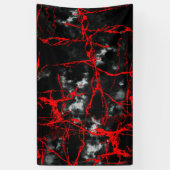 Horror Night Gothic - zwart-wit, rood Spandoek (Verticaal)