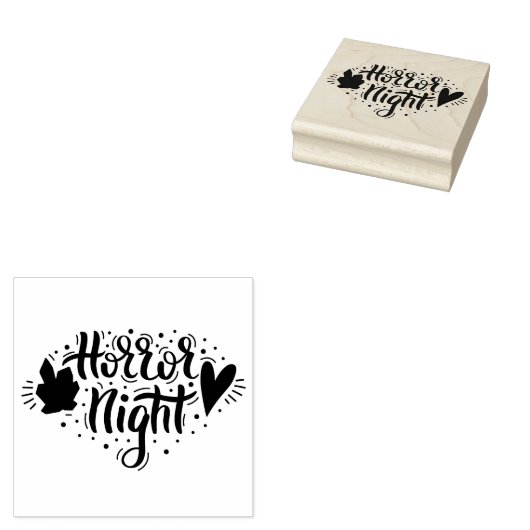 Horror Night Rubberstempel (Gestempeld)