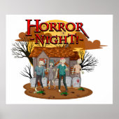 Horror Night Zombies Poster (Voorkant)