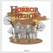 Horror Night Zombies Sticker (Vel)