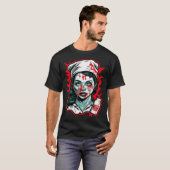 Horror Nurse Nightmare Scary Terrifying Halloween T-shirt (Voorkant volledig)