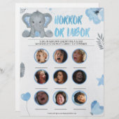 Horror of Labour [Elephant [Blue]] Briefhoofd (Voorkant / Achterkant)