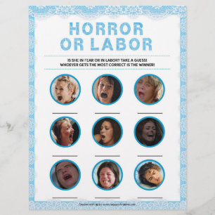 Horror of Labour [Luxe Lace [blauw]] Briefhoofd