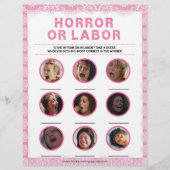 Horror of Labour [Luxe Lace [Roze]] Briefhoofd (Voorkant)