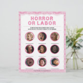 Horror of Labour [Luxe Lace [Roze]] Briefhoofd (Staand voorkant)