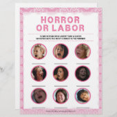 Horror of Labour [Luxe Lace [Roze]] Briefhoofd (Voorkant / Achterkant)