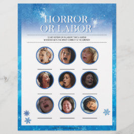 Horror of Labour [Snowy Blue] Briefhoofd