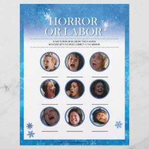 Horror of Labour [Snowy Blue] Briefhoofd