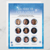 Horror of Labour [Snowy Blue] Briefhoofd (Voorkant / Achterkant)