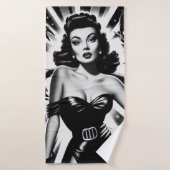  Horror Pin-up Badhanddoek (Badhanddoek)