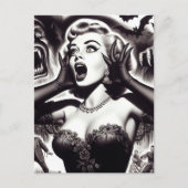  Horror Pin-up Briefkaart (Voorkant)