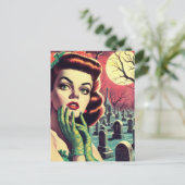  Horror Pin Up Briefkaart (Staand voorkant)