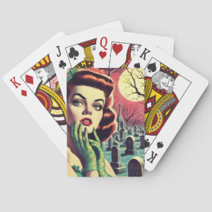 Horror Pin Up Pokerkaarten