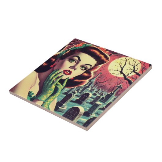  Horror Pin Up Tegeltje (Zijkant)