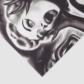  Horror Pin-up Tissuepapier (Detail)