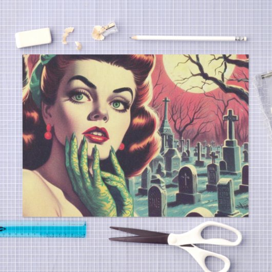  Horror Pin Up Tissuepapier (Craft)