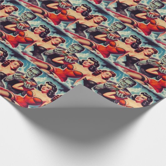 Horror Pin-ups Cadeaupapier (Hoek)
