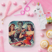  Horror Pin-ups Papieren Bordje (Feest)