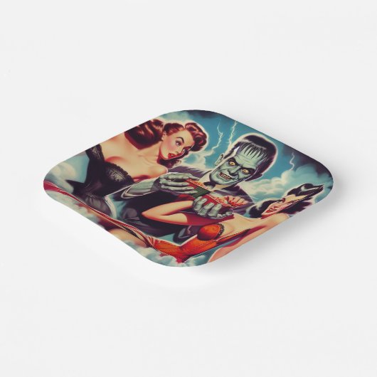 Horror Pin-ups Papieren Bordje (Gebogen)