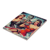 Horror Pin-ups Tegeltje (Zijkant)