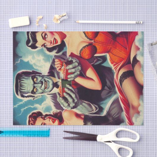  Horror Pin-ups Tissuepapier (Craft)