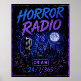 Horror Radio 365/24/7 Toren Poster