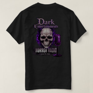 Horror Radio Dark Ents Skull T-shirt