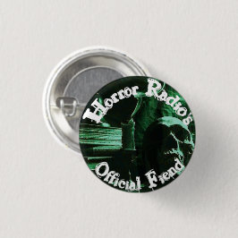 Horror Radio's Officiële Duivel Groene Knop Speld Ronde Button 3,2 Cm