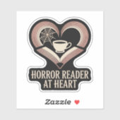Horror Reader in het hart Sticker (Vel)