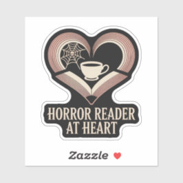 Horror Reader in het hart Sticker