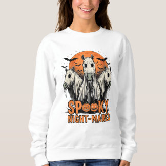 Horror Retro Spooky Night-Mares Paarden Boo Ghosts Trui