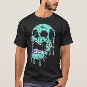 Horror Schedel Pastel Gothic Esthetische Gotische  T-shirt