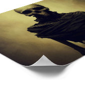 Horror skelet schilderij poster (Hoek)