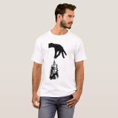 Horror Skeleton Creepy Human Skeleton Cage T-shirt (Voorkant volledig)