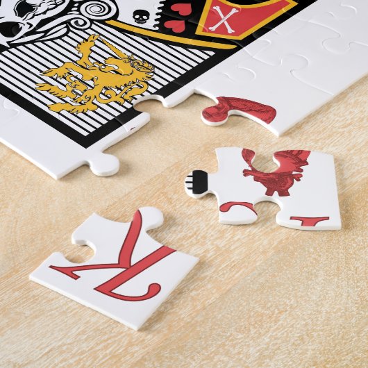 Horror Skeleton King-spelkaart Legpuzzel (Zijkant)