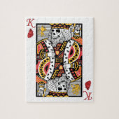 Horror Skeleton King-spelkaart Legpuzzel (Verticaal)