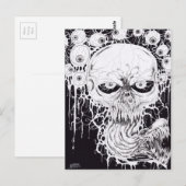 Horror Skull Art Briefkaart (Voorkant / Achterkant)