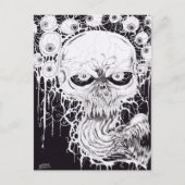 Horror Skull Art Briefkaart (Voorkant)