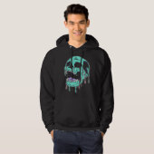Horror Skull Pastel Goth Aesthetic Gothic Emo Hoodie (Voorkant volledig)