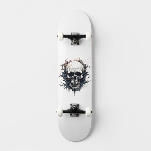 Horror Skull Persoonlijk Skateboard (Voorkant)