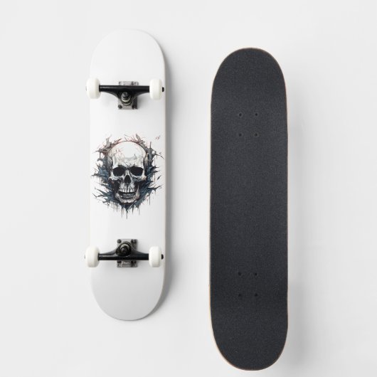 Horror Skull Persoonlijk Skateboard (Voorkant)