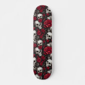 Horror Skulls en Rozen Halloween Persoonlijk Skateboard (Voorkant)