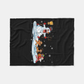 Horror Snowman Christmas Reindeer Gingerbread Sant Fleece Deken (Voorkant (Horizontaal))