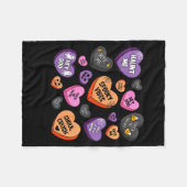 Horror Soky Candy Heart Valentines Day Lover Tee H Fleece Deken (Voorkant (Horizontaal))