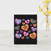 Horror Soky Candy Heart Valentines Day Lover Tee H Kaart (Gele Bloem)